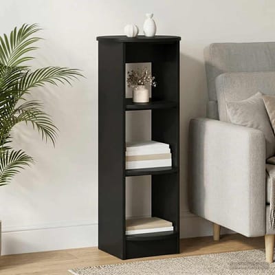 vidaXL - Bijzetkast - Zwart - 40 - x - 40 - x - 100 - cm - Geconstrueerd - hout
