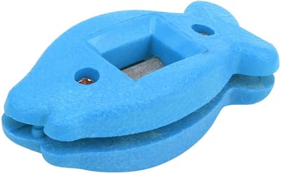Dailygoods- Kunstschaatsslijper Draagbaar - Verstelbare Breedte - Handschaatsslijper - Opbergtas - Hoogwaardige Kunststof - Duurzaam en Sterk - Schaatsslijper