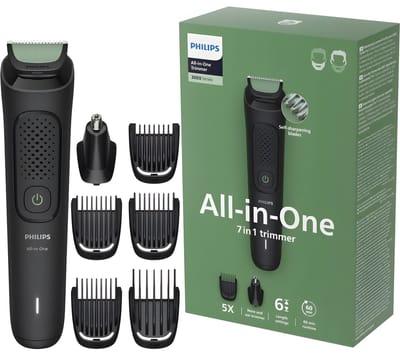 Tondeuse multi-usages - PHILIPS - Série 3000 - 7 en 1 - 6 hauteurs de coupe - Autonomie 60 min