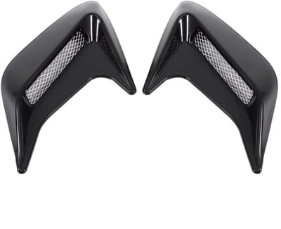 Dailygoods- Air Scoop - 2 Stuks - Aluminium + Glas - LED Verlichting - Plug and Play Installatie - Lange Levensduur 30000 Uur - Auto Verlichting