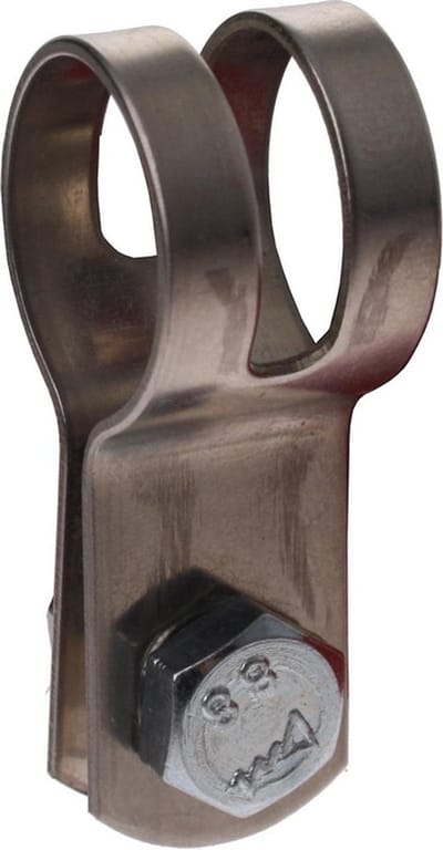 BANDAGE KLEM 18MM RVS COMPLEET FIETSFRAME