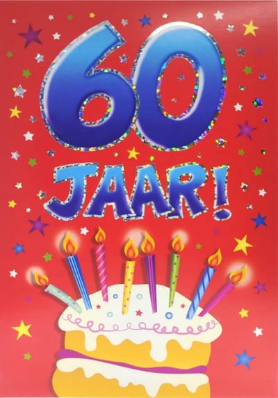 Verjaardagskaart - That funny age - 60 jaar - Met Envelop - Per Stuk