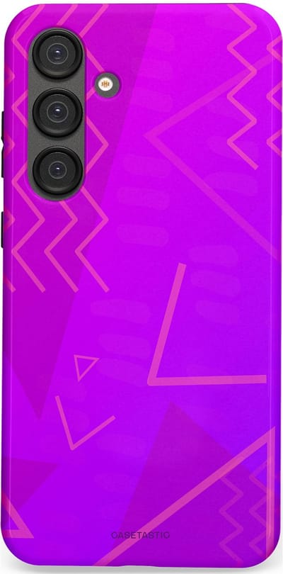 Casetastic Hoesje Geschikt voor Samsung S25 Plus - Stijlvolle Beschermende Duo-layer Case - Discowave