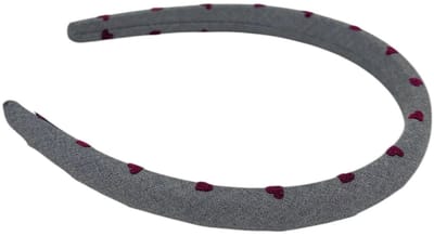Hartjes Haarband - Grijs | Polyester | Fashion Favorite