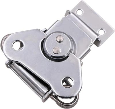 Kistklem Slot - Vlindergesp Greep - Houten Kisten Beveiligen - Roestvrij Staal - 7.2X6.8cm - Zilver