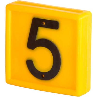 Genummerde markeerkraag om op de armband te schuiven Kerbl N°5 (x10)
