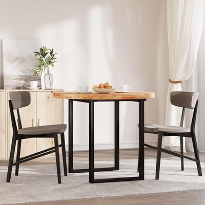 Rond Tafelblad - Houten Blad - Eetkamer Keuken - Massief Acaciahout - Ø 90x4cm - Natuurlijk