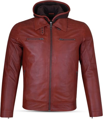 Urban 5884® Justin Heren Jack – 100% Lamsleer – Brandy – Stoer Biker Model – MaatS