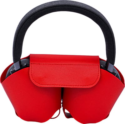 Phreeze Koptelefoon Hoes geschikt voor o.a JBl, Sony, Bose - Opberghoes - Hygienisch - Headphone Case - Zacht PU leer - Rood