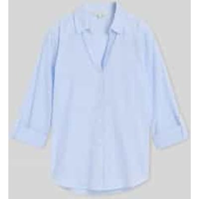 relaxed fit overhemdblouse van puur katoen