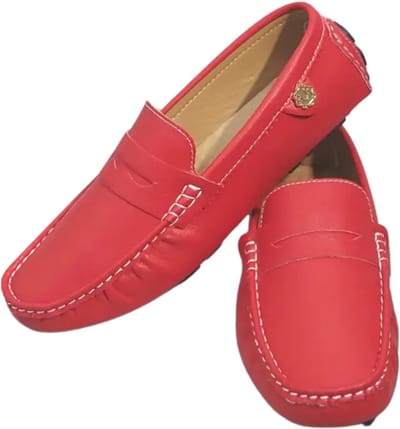 Bovista Loafers Heren - Met Hak - Herenschoenen - Instappers - Rood - Maat 41