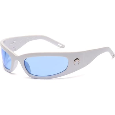 New Moon Rechthoekige Zonnebril voor Dames Heren Vintage Outdoor Hip Hop Punk Zonnebril UV400 Trend Vrouwelijk MULTI