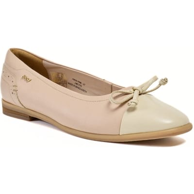 Pod Priya Lederen Dames Roze Ballerina's
