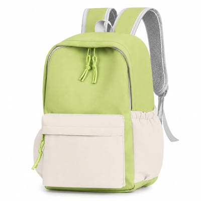 VHV-Schooltas voor Scholieren - Groen Witte Rugzak voor Basisschool en Middelbare School - Duurzame Schooltas met Laptopvak - Ergonomische Backpack - Grote Capaciteit