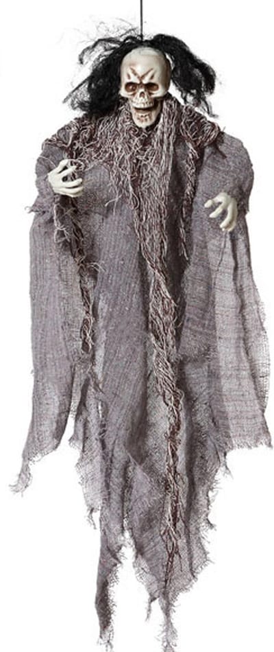 Halloween/horror thema hang decoratie spook/skelet - enge/griezelige pop - 60 cm