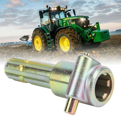 Dailygoods- PTO-verlenger 1 3/8 inch 6 Spline - PTO-verlengeradapter - Metalen Aftakasverlenging - Geschikt voor 70 Pk Tractoren - Betrouwbare consistentie - Eenvoudige lengteoplossing - Aftakasadapter