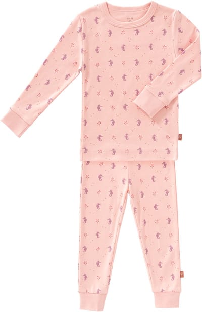 Fresk Pyjama voor Kinderen 92 (2 yr) - Pyjama Meisjes - Biologisch Katoen - Roze - Seahorse