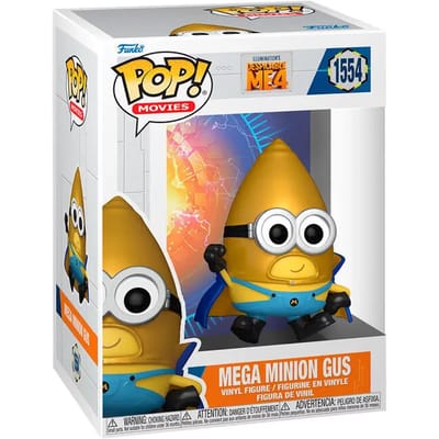 Minions Despicable Me 4 - Mega Minion Gus vinyl figuur 1554 Funko Pop! meerkleurig