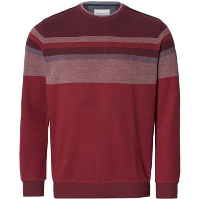 Babista herren Sweatshirt - 48/50 - donkerrood - Plus Size