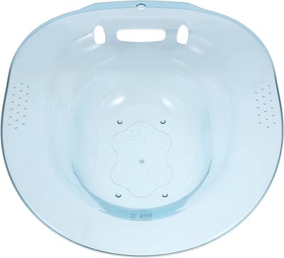 Baden Zitbad - Douche Toilet - Intieme Hygiëne - Antislip Stabiliteit - 39.5 cm - Blauw