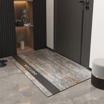 Moderne Entree Deur Vloermat Entree Deur Leer Voetmat Pvc Veegt Wasloos Huishouden Entree Tapijt Kan Worden Gesneden 60*90