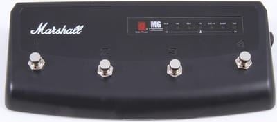 Marshall PEDL90008 4-fach Footswitch voor MG CX Serie - Voetschakelaar voor gitaarversterkers