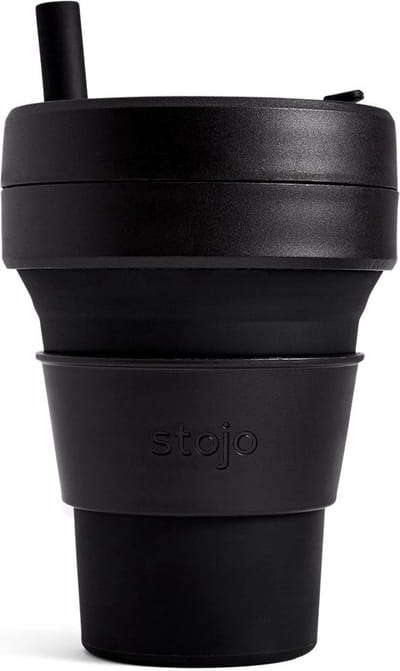 Stojo - Biggie Cup - Koffie / Theebeker - 470 ml - Herbruikbaar - Opvouwbaar - Ink