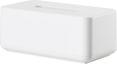 Zone Denmark Ume Tissuebox – Tissue Houder – Tissuedoos – Opbergdoos voor Tissues – Woonkamer en Badkamer Accessoires – Scandinavisch Design – Wit – 25,6 × 14 × 10,7 cm