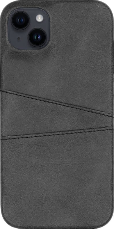 BMAX Leren hardcase hoesje geschikt voor iPhone 14 Plus met pashouder - Telefoonaccessoires - Telefoonhoesjes - Telefonie & Accessoires - Hardcase - Hard cover - Telefoonhoesje - Beschermhoesje - Telefoonbescherming - Zwart