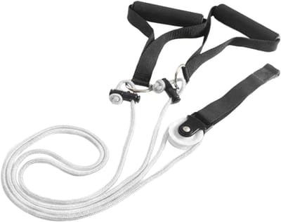 Schouderkatrol Systeem - Arm Trainer - Thuisfitness Workout - Geen Montage Nodig - 2 Meter Koord - Zwart