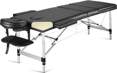 Luxe Behandeltafel – Behandelbank – Massagetafel – Inklapbaar – Inclusief Draagtas – Mulfitunctioneel - Zwart