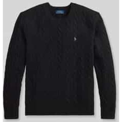 Trui Polo Ralph Lauren PULL COL ROND EN MAILLE TORSADEE LAINE CACHEMIRE