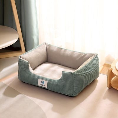 Niche pour chien et chat, quatre saisons, universelle, résistante aux morsures, pour petits, moyens et grands chiens, en peluche, chaude, portable, pour l'hiver M 56*43*16cm