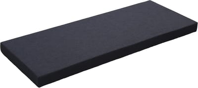 Op Maat Gemaakt Stoelkussen Bankkussen Vensterbank Kussen Zitting Zwart (60x16x2 inch)