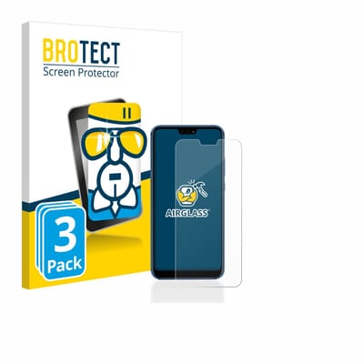 Screenprotector 3 Stuks voor Huawei P20 lite 2018 Beschermglas transparant