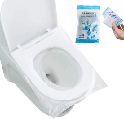 Verpakkingen van 50 Wegwerp Toiletbril Covers - Antibacterieel, Waterdicht en Handig voor Kinderen, Zwangere Vrouwen en Reizen naar Toiletten in Ziekenhuizen en Hotels