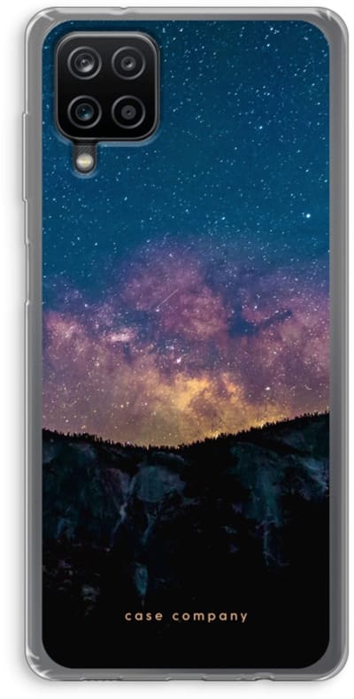 Case Company® - Hoesje geschikt voor Samsung Galaxy A12 hoesje - Travel to space - Soft Cover Telefoonhoesje - Bescherming aan alle Kanten en Schermrand