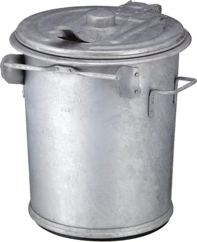 Stalen afvalemmer 70 liter
