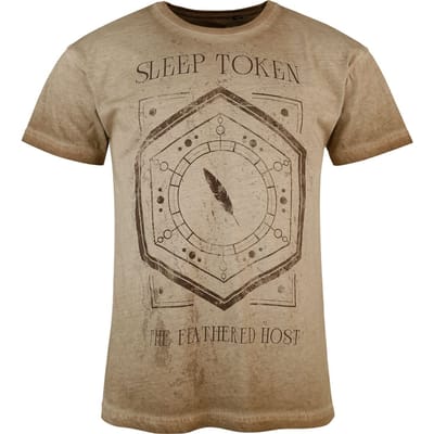 Sleep Token T-shirt - Feathered Host - S tot 4XL - voor Mannen - beige