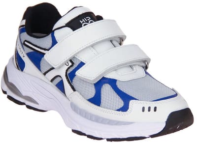 Hip Velcroschoen Wit-Blauw
