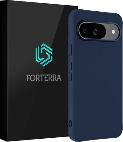 Hoesje Geschikt voor Google Pixel 10 - Sterk & Shockproof - Siliconen Case - Hoes Cover - Donkerblauw
