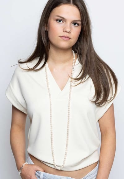 PROUD PEARLS® lange klassieke parelketting 120cm
