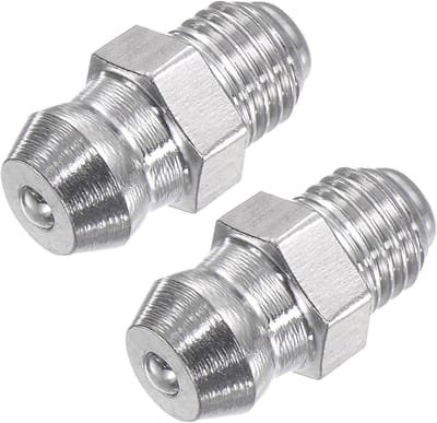 Rechthoekige RVS Smeernippel M6x0.75mm | Hydraulische Vetnippel voor Vervanging van Beschadigde Olienippels - Set van 2 Stuks voor Diverse Toepassingen