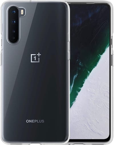 Hoesje - Geschikt voor OnePlus Nord - Sterk & Shockproof - Siliconen Case - Hoes Cover - Telefoonhoes - Transparant
