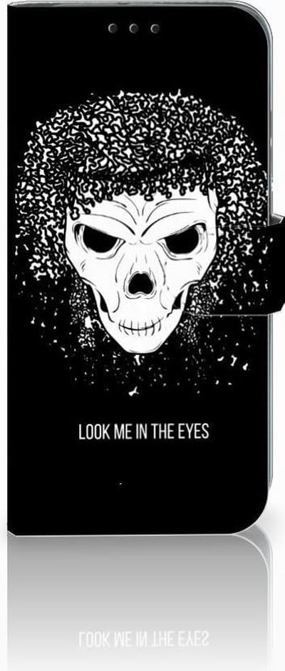 Telefoonhoesje met Naam Honor 10 Lite Skull Hair
