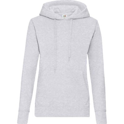 Fruit of the Loom Dames/Dames Klassieke Effen Hoodie (Heide Grijs)
