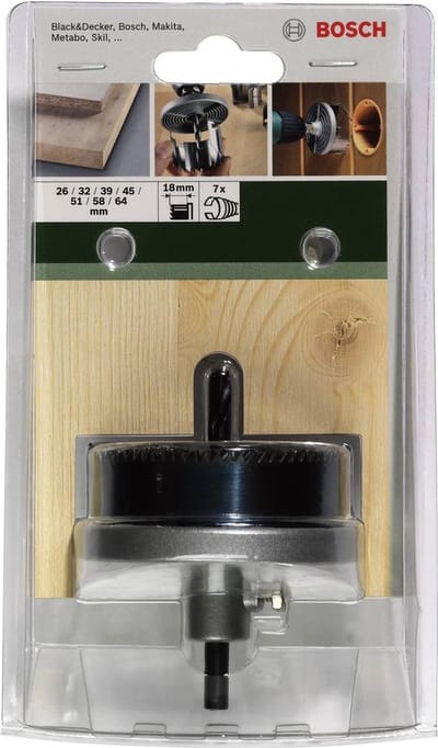 Bosch SAVKRANSSÆT TRÆ Ø26-64X18.5MM 7STK