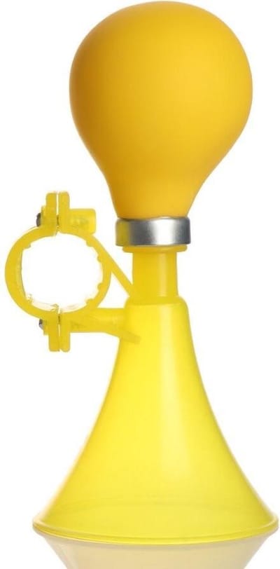 WiseGoods Luchthoorn voor Fiets - Toeter - Fietsbel Kinderfiets - Air Horn Fietsbel - Fietsen - Fiets Accessoires Kinderen - Geel