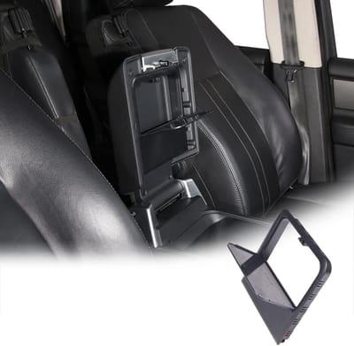 Zwarte Armsteunhoes voor Auto met Verborgen Opbergcompartiment voor LR Discovery 4 (2010-2016) - Centrale Opbergbak Accessoires voor Auto's
