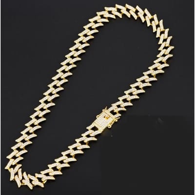 30 ''Hip Hop Rock Crystal Cubaanse Choker Kettingen Voor Vrouwen Iced Out Roze Strass Dikke Dikke Kettingen Luxe Glans sieraden 40cm